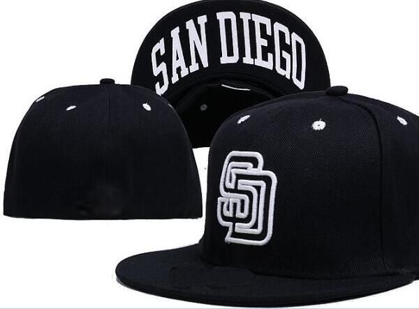 

Fitted hats sunhat San Diego hat cap Team Baseball Embroidered Team Flat Brim Hats Baseball Size Cap Brands Sports Chapeu for men women