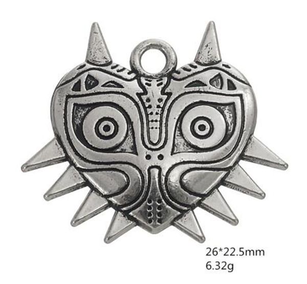 

2021 tinetan vintage style majora mask the legend of zelda pendant charms fit necklace wiccan jewelry, Bronze;silver