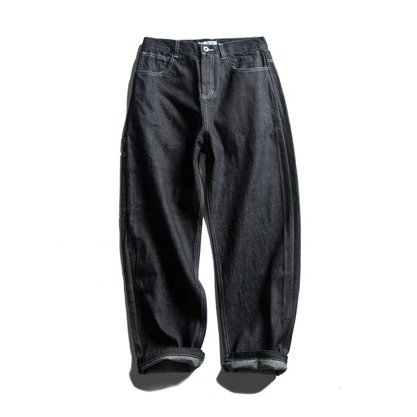 

2018 spring and autumn new men's trend multi-pocket jeans fashion youth pants boys solid color slim wild underwear, Blue