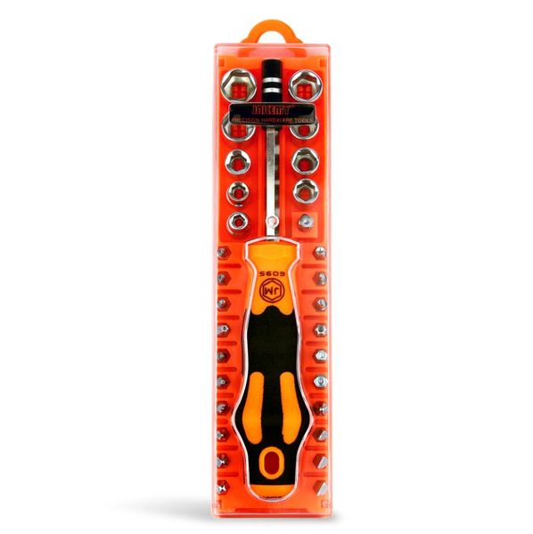 30In 1 JM-6095 electrician screwdriver set tool torx socket set with ratchet multitool mobile phone repair tools home repairing