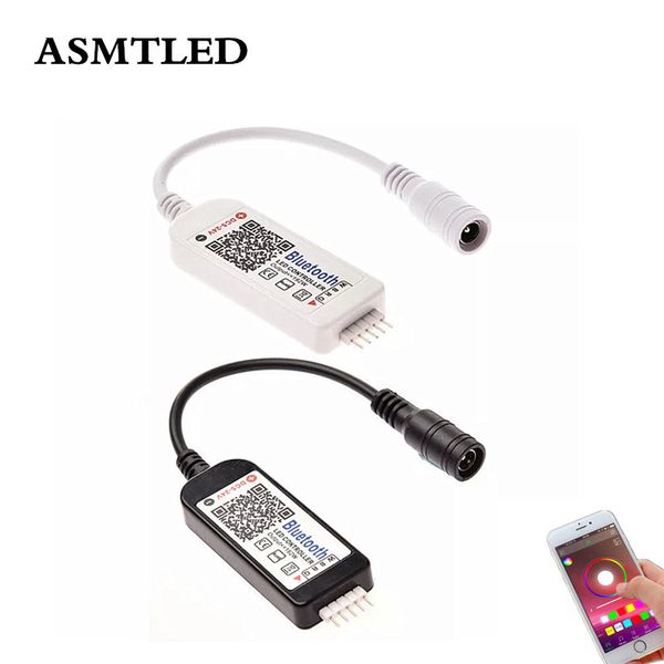 

mini bluetooth wifi led controller for 5050 3528 rgb rgbw led strip light dc5v-24v black white os/android mobile phone wireless