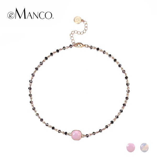 

emanco wholesale crystal beads making chains choker necklace 2 colors 2018 new arrivals gifts for women fashion jewelry, Golden;silver