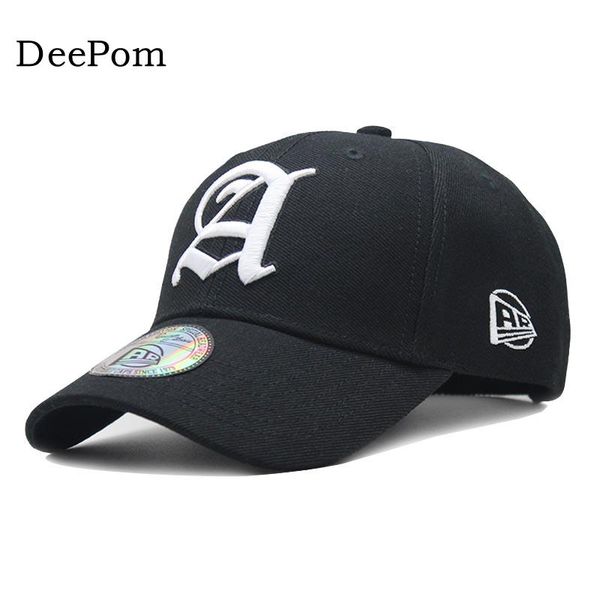 

deepom 2018 embroidery letter caps fashion hip hop hat baseball caps summer women snapback men gorras wholesale casquette, Blue;gray