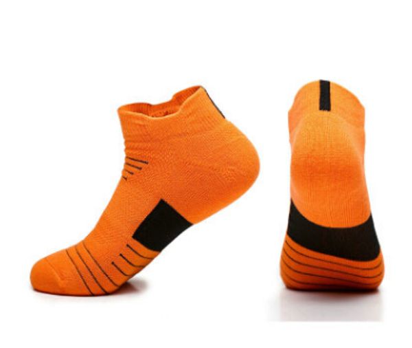 

men's sports professional basketball socks towel bottom anti-skid sports boat socks wool ring outdoor basketball sports socks, Black