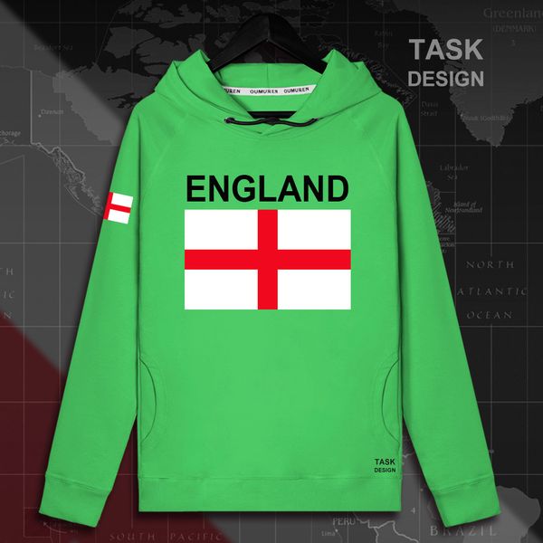 Inglaterra Inglês ENG Reino Unido Hoodie dos homens pulôveres hoodies camisola Men roupas hip hop bandeira agasalho nação streetwear Primavera nova