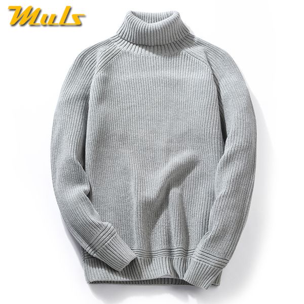 

thicken mock-neck sweater male coarse wool knitted turtlenck sweater men autumn turtle-neck pullover man winter high neck jumper, White;black