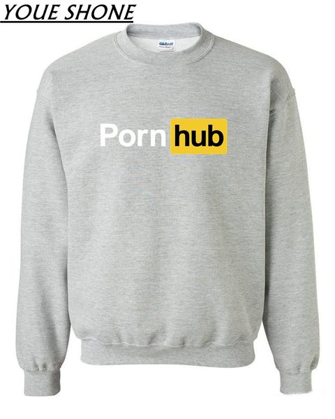 

print pornhub men's sweatshirt porn hub letter jacket coats male cotton jersey man autumn winter fleece pullover sportwear, Black