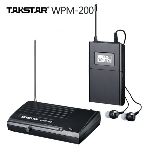 

Original Takstar wpm-200 Transmier&Receiver Stage monitors one set UHF Wireless Monitor System In-Ear Stereo Wireless Headset