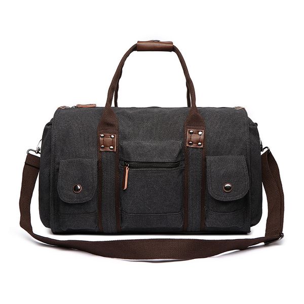 

men and women vintage canvas travel duffle bags large capacity bag 58-6065