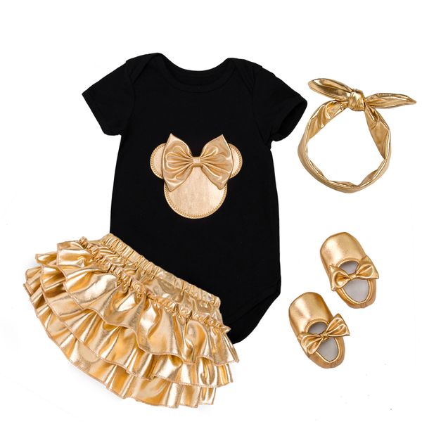 baby girl golden shoes