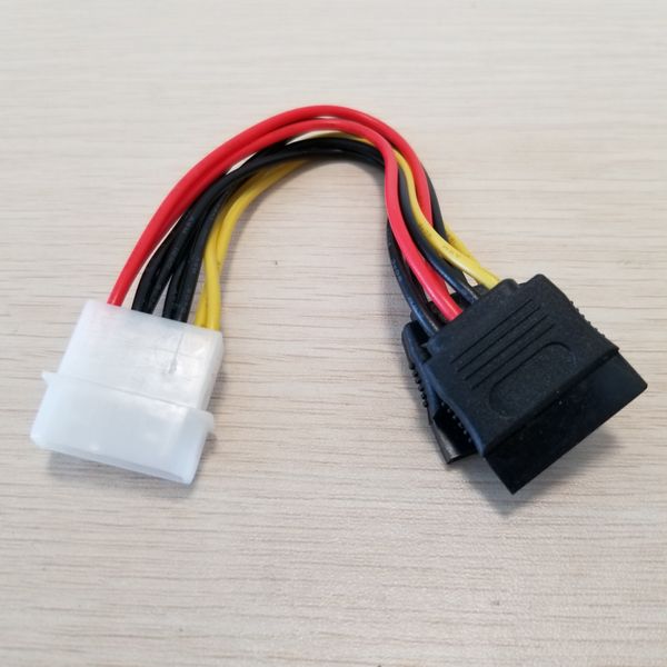 

1pcs---brand new 4pin power connector to 2x serial ata sata hdd power adapter cable