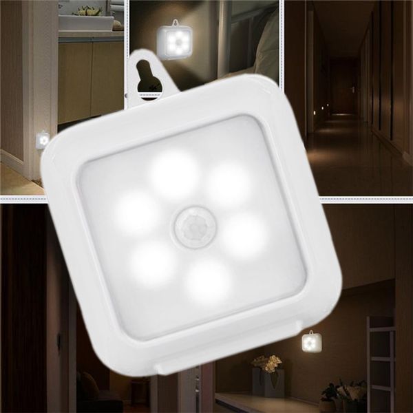 

motion sensor led night lights battery powered indoor step lighting safety light for home stair wall cabinet bathroom hallway