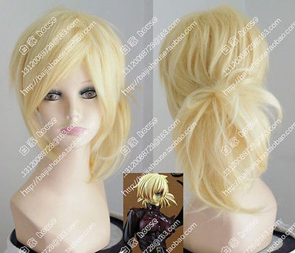 

cosplay wig seras`victoria hellsingova blonde short hair anime wigs, Black