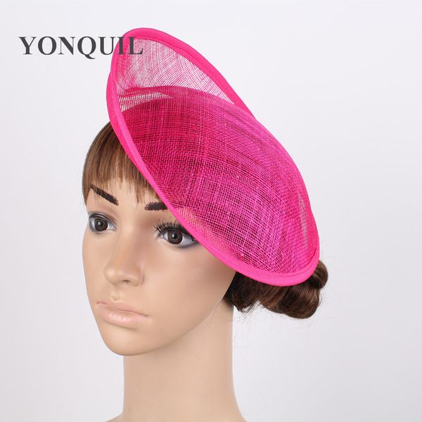 

pink or 12 colors 10"/25cm solid round hats handmade sinamay fascinator base diy hair accessories 12pieces/lot