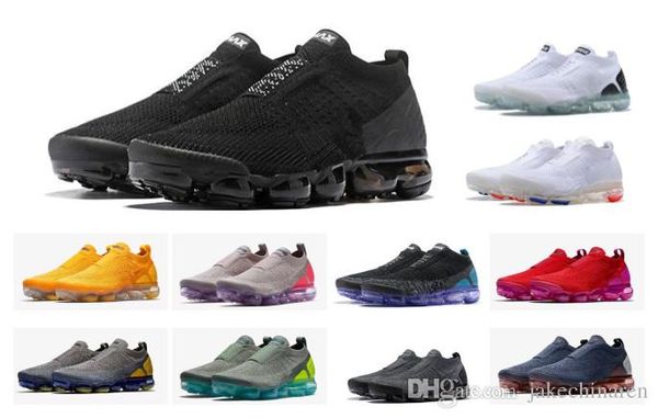 

2018 Новый Chaussures Moc 2 Laceless 2.0 Повседневная обувь тройной дизайнер мужские женские кроссовки Fly желтый вязать спортивные воздушной подушке тренеры Zapatos