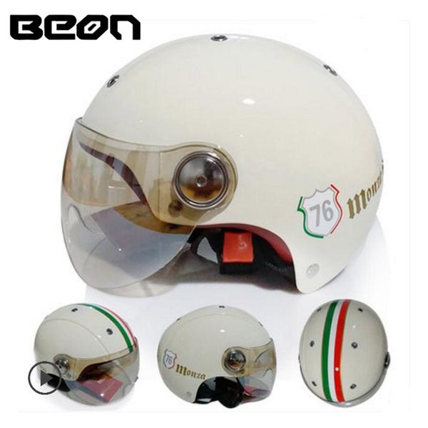 

2018 summer new beon half face motorcycle helmet netherlands europe ece attestation half cover motorbike helmets made of abs pc