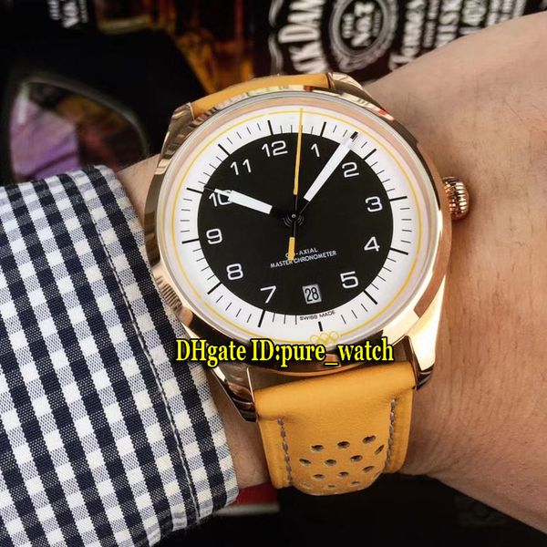 

олимпийский мемориал 522.32.40.20.01.002 япония miyota 8215 золото автоматический черный циферблат розовое золото мужские часы коричневый ко, Slivery;brown