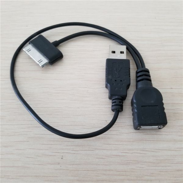 

10pcs/lot usb type a female to usb type a male & micro usb type b male splitter otg host data extension cable 33+24cm