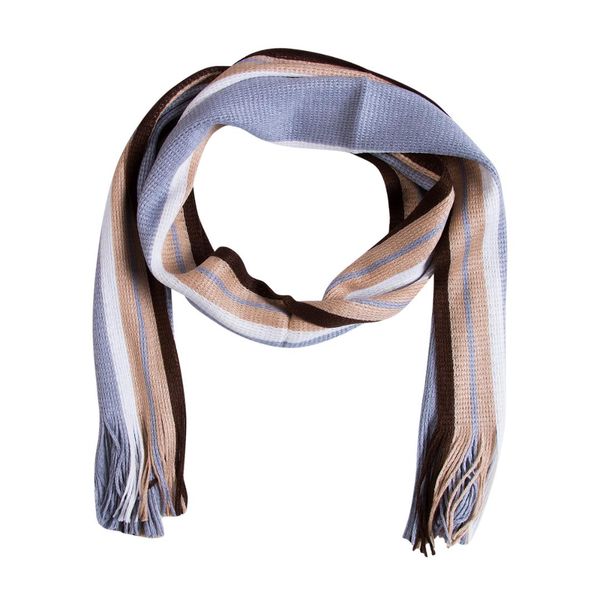 

men classic cashmere shawl winter warm stripe tassel long soft scarf, Blue;gray