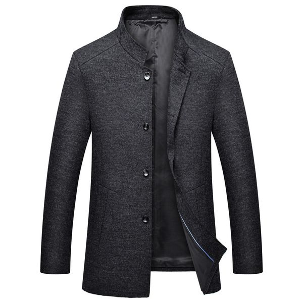 

2018 new new big size 8xl 7xl 6xl casual thick warm men winter woolen coat jacket plus size men woollen overcoat, Black;brown