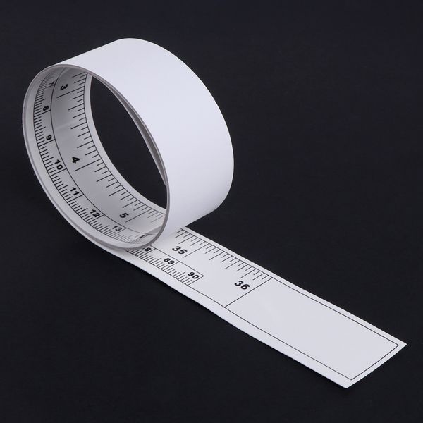 

2018 new self adhesive metric measure tape vinyl silver rulers for sewing machine sticker
