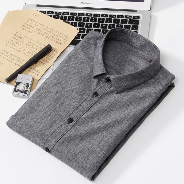 

mrmt 2018 brand spring new leisure men's shirts pure cotton long sleeved shirt for male casual youth student shirts, White;black