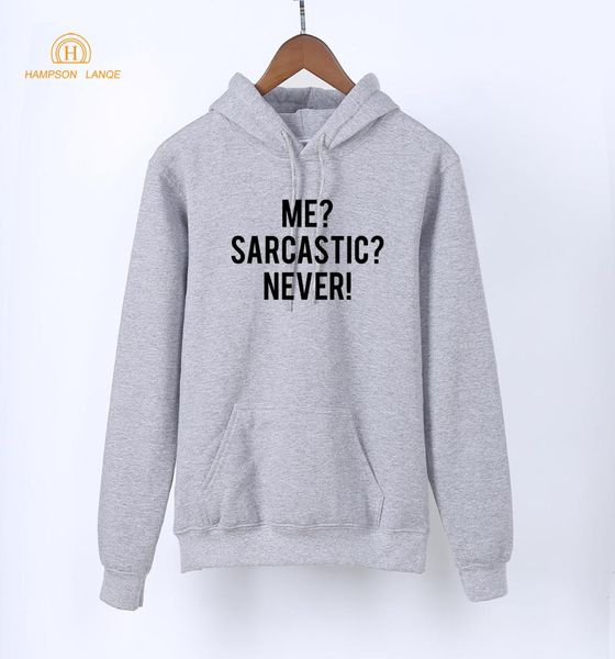 

me sarcastic never funny fleece hoodies 2018 spring autumn kawaii sweatshirts women's k- cute warm hoodie tracksuits, Black