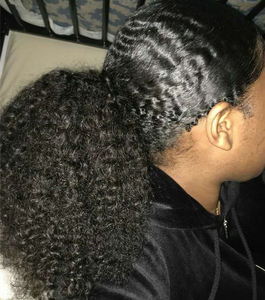 

140g afro kinky curly human hair ponytail for black women brazilian virgin hair drawstring ponytail hair extensions 8-24 inch ing