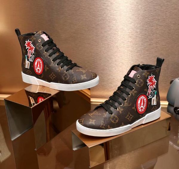 

High neaker luxury brand de igner hoe de igner trainer walking hoe for women with box dhl by hoe02