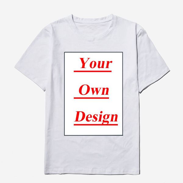 

voltreffer customized men's cotton o-neck t shirt print your own design high quality, White;black