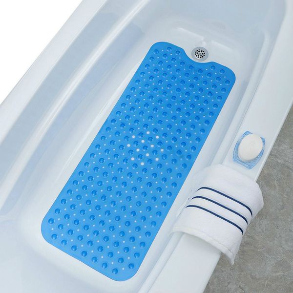 

large bathroom bathtub anti - mildew anti - skid pad easy to clean soft floor mats massage elastic pvc draining hole floor mats