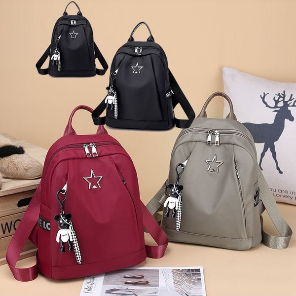 

2019 women leather satchel travel school backpack anti-theft bag girls rucksack shoulder bag