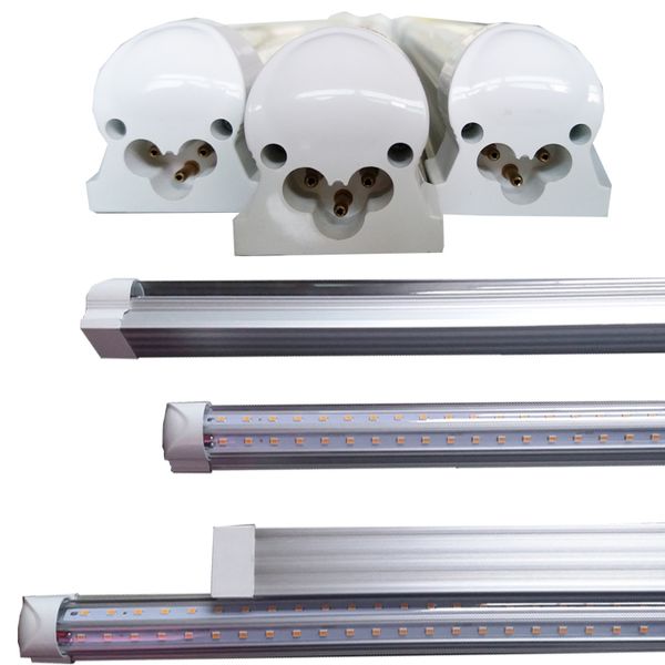 T8 Tube LED V Shape Integra 4ft 5ft 6ft 8ft Double Side Power LED Tube Prezzo di fabbrica Cooler Door Lighting 100LM