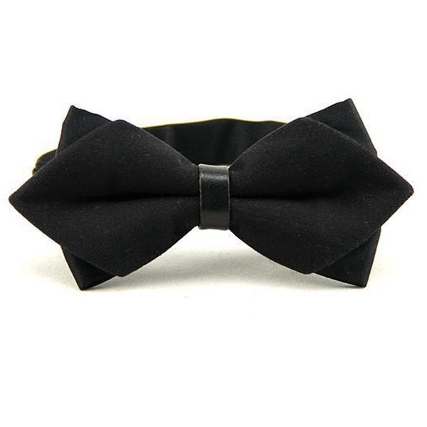 

mantieqingway british aristocracy style bowtie bowknot sharp double bow ties for men floral printed bow tie wedding groom cravat, Black;blue