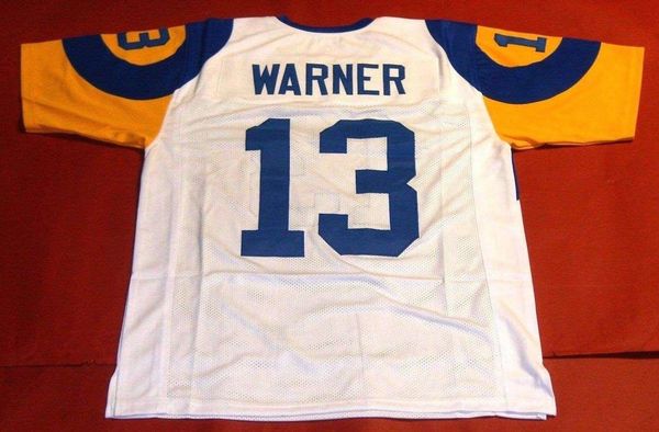 

retro #13 kurt warner custom s-5xl,6xl w mitchell & ness jersey mens stitching s-5xl,6xl football jerseys running, Black;blue