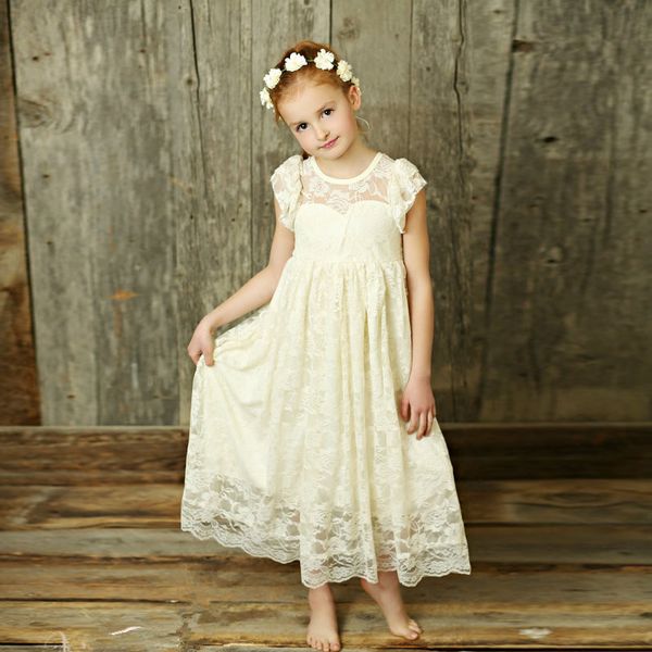 

pretty ankle length a-line flower girl dresses jewel cap sleeve open back with bow girls pageant dresses, White;blue