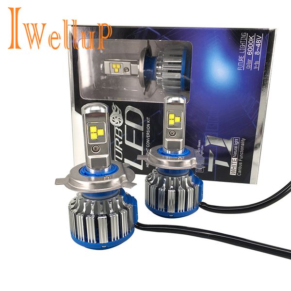 

super bright error car headlights led h7 h4 led h1 h11 9005 9006 auto front bulb automobiles headlamp 6000k car lighting