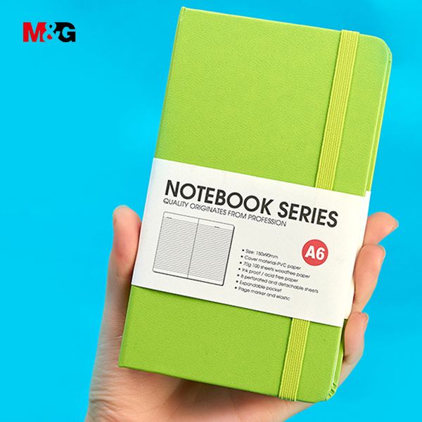 

m&g a5/a6 kawaii colored elegant diary notebooks for school stationery office supplies quality cute planner travel notepads book, Purple;pink