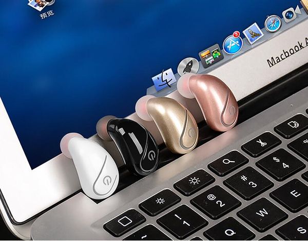 S750 Auricolare Bluetooth Cuffie wireless in-ear Mini Mono Auricolari Singolo auricolare Hidden Business Auricolari invisibili con pacchetto opp 2019