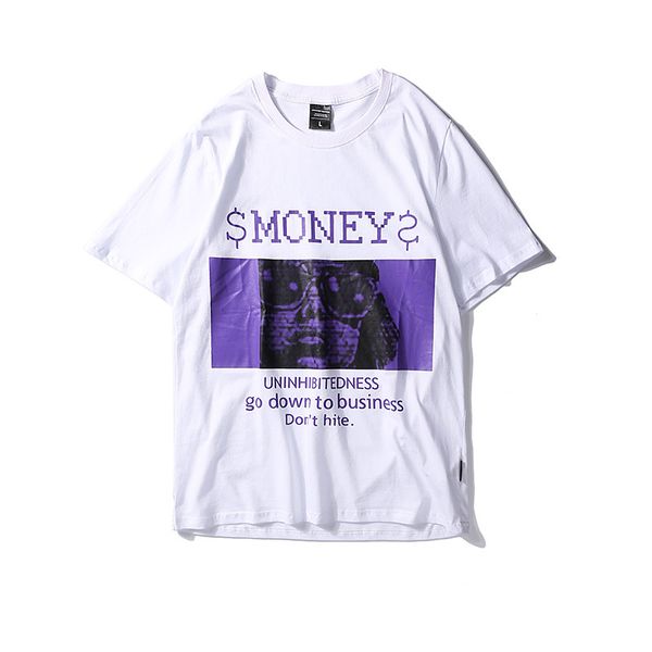 

Summer Letter Printed T-Shirts Men Women Black White Fashion Hip Hop Streetwear T Shirt Top Tees M-XL