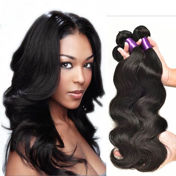 8a Indian Hair Weave Body Wave 100 Natural Human Hair Unprocessed