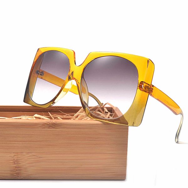 

oversized sunglasses women large size sunglasses men transparent gradient frame vintage big retro sun glasses female fml, White;black