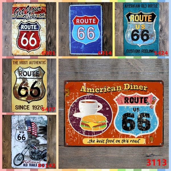 2019 The Best Food On Road Route 66 Metal Signs Tin Painting Luxury Home Decor Posters Wallpaper Crafts Supplies Arts And Crafts From Lony Family