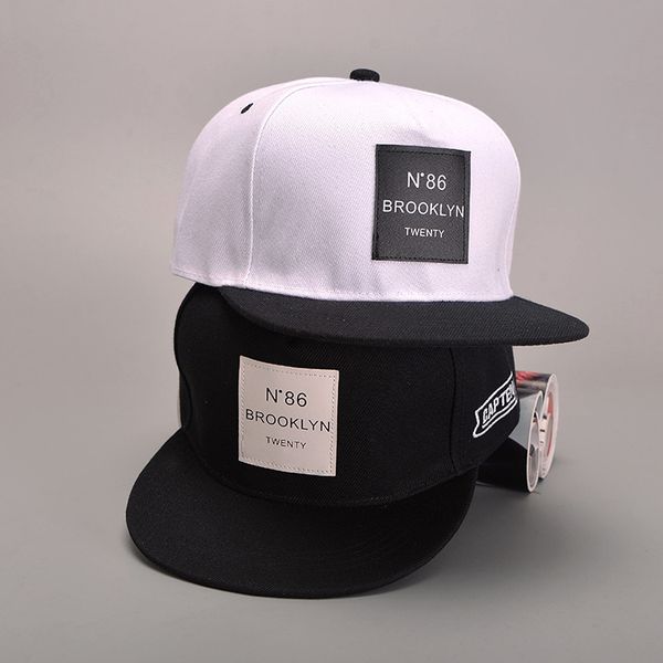 

new men womens brooklyn letters solid color patch baseball cap hip hop caps leather sun hat snapback hats, Blue;gray