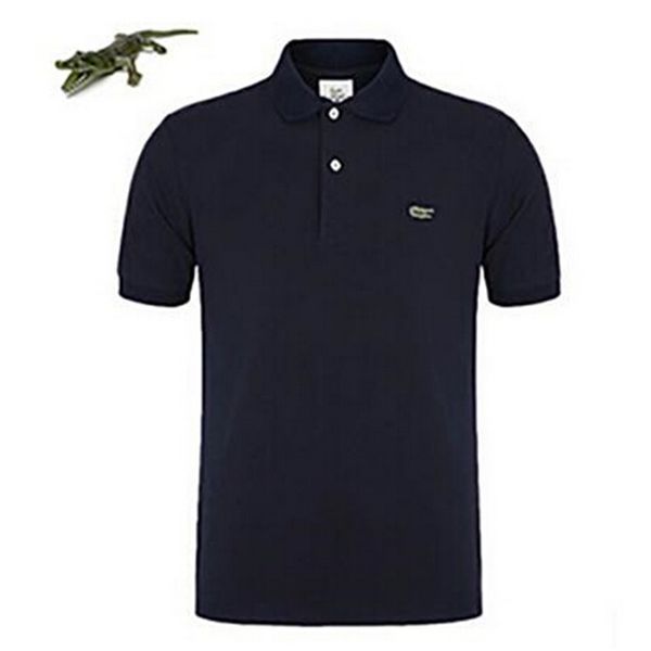 

2019 fastest shipping plus brand short sleeve polo men sport tees camisa men breathable solid shirt men's clothing s- 4xl, Black