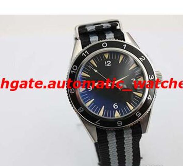 

luxury watches automatic spectre limited edition men's wristwatch color fabric belt glass back chronometer james bond spectre male watc, Slivery;brown