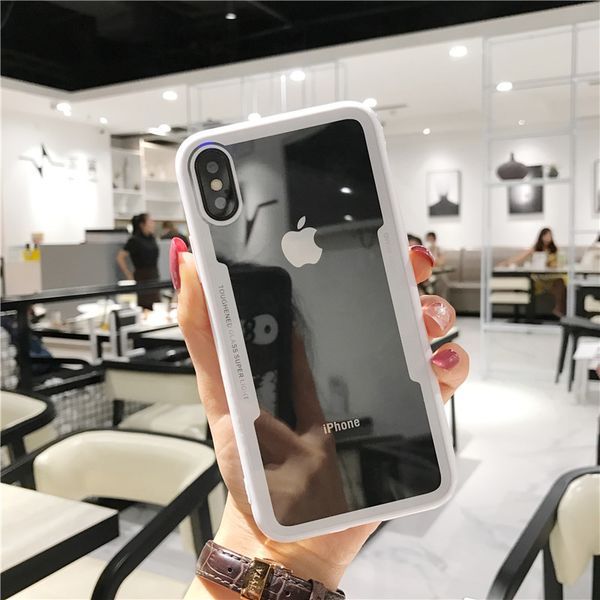 

exquisite for iphone case tpu + acrylic phone case clear soft edge clear back cover for iphone 8 plus case