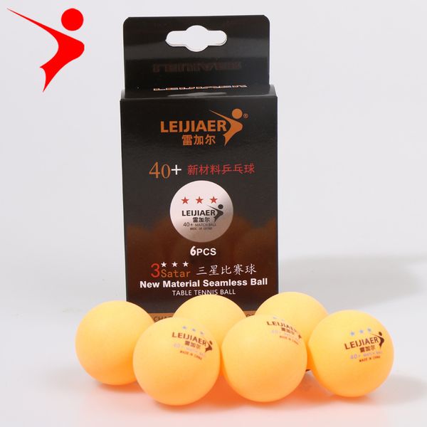 

6pcs 40+ new material competition table tennis white orange special competition with high-quality box enduring resistance