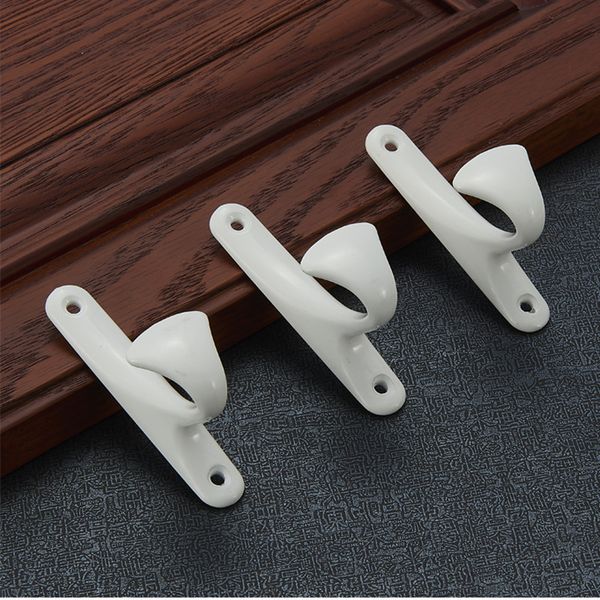2019 Black White Aluminum Wall Hangers Robe Hooks Single Prong