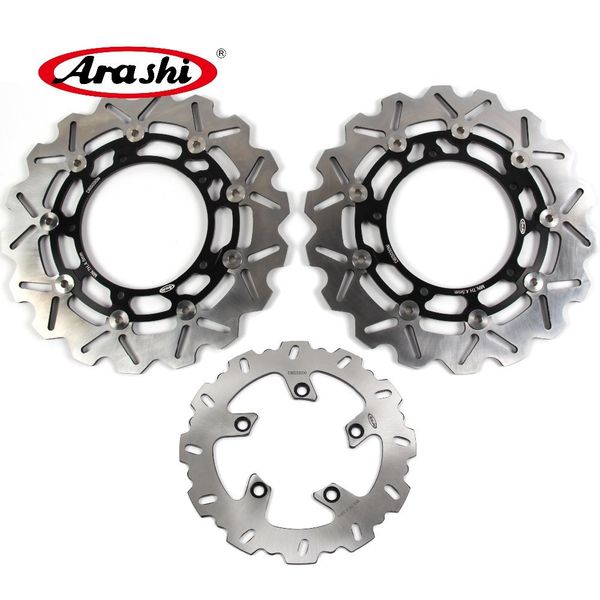 Arashi para Yamaha FZ6 600 2004 - 2008 Frontão Flutuante Frente Traseira Disco Rotores Disk Kit 2005 2006 2007 Motocicleta MT03 FZ6 Fazer S2